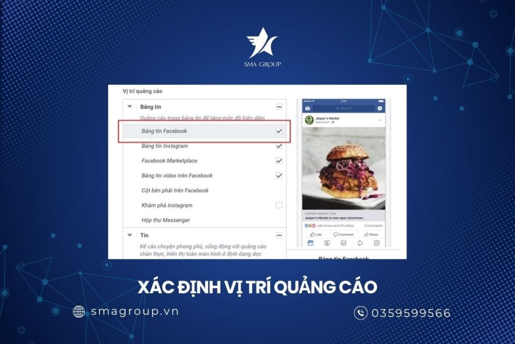 Xác định vị trí quảng cáo