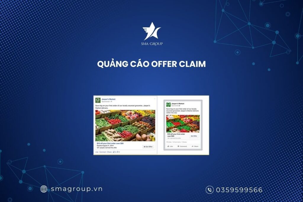 Quảng cáo Offer Claim