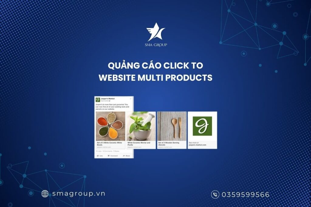 Quảng cáo Click to Website Multi Products 