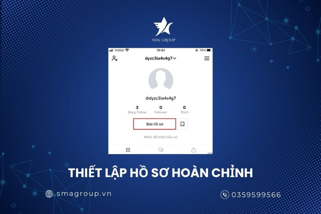 Thiết lập hồ sơ hoàn chỉnh cho tài khoản TikTok