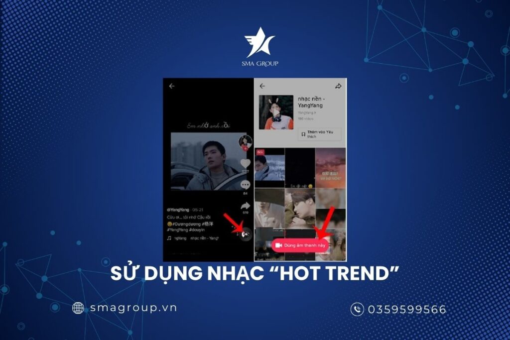 Sử dụng các đoạn nhạc đang "hot trend" cũng sẽ giúp video của bạn dễ cắn "xu hướng"