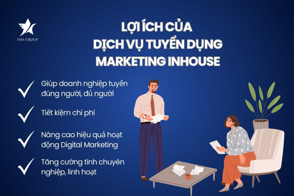 Lợi ích của dịch vụ xây dựng - tuyển dụng Marketing Inhouse