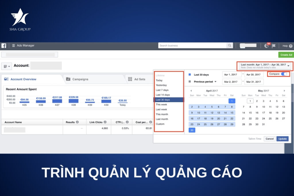  Báo cáo Quảng cáo trong Trình Quản lý Quảng cáo của Facebook