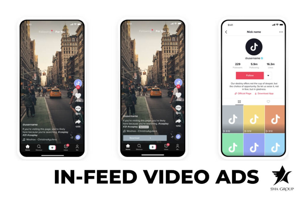 In-feed Video Ads (Quảng cáo video hiển thị ở mục “For You”)