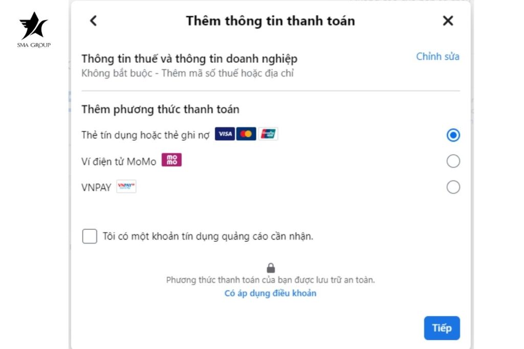 Vị trí quảng cáo: và phương thức thanh toán