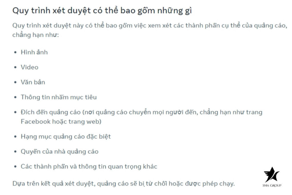 Do Quảng cáo đang xét duyệt