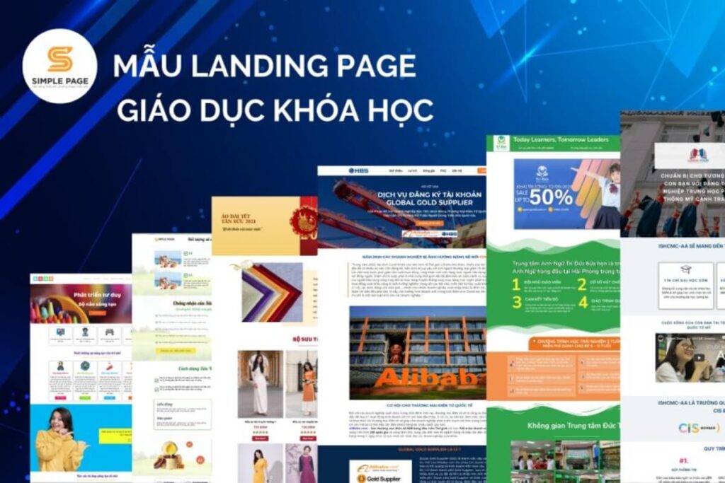 Các loại landing page phổ biến