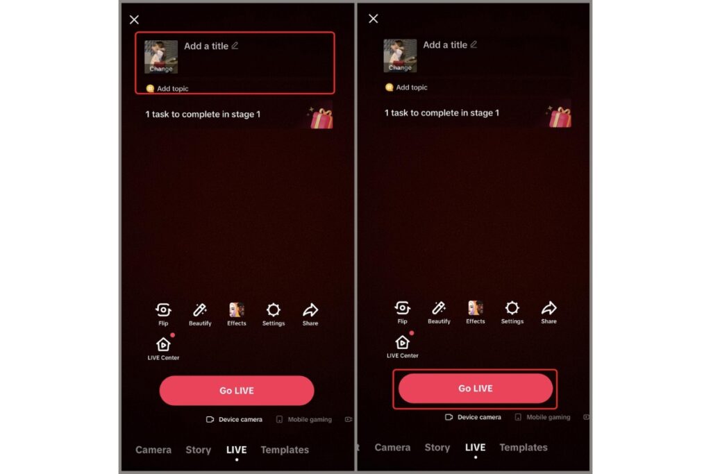 Cách Livestream TikTok khi đủ điều kiện