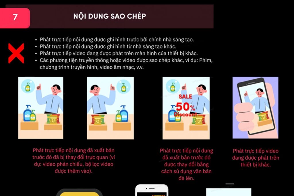 Không sử dụng hình ảnh trẻ em trong Livestream bán hàng